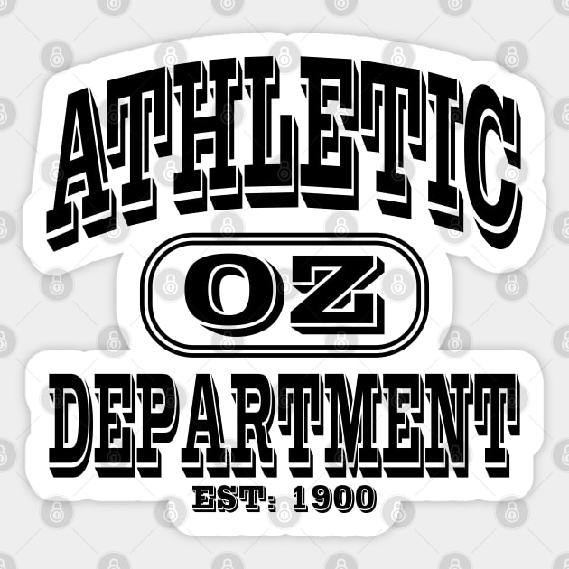 Oz Athletic Department Sticker by Quick Nick Pics